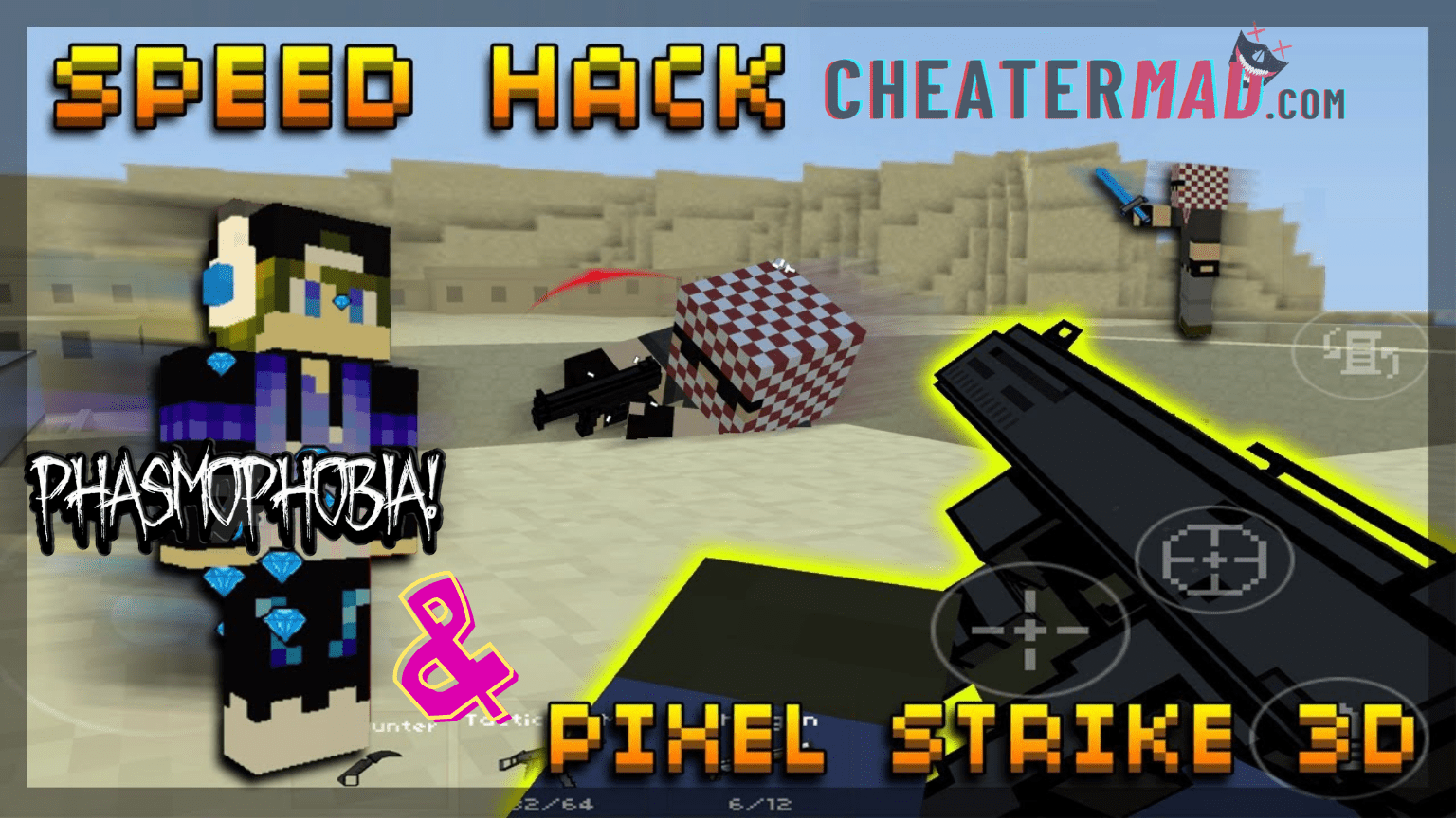 Universal Speedhack Pixel Strike 3d Phasmophobia Secret Neighbour Dead Raid Cheatermad Com - roblox kick off speed hack