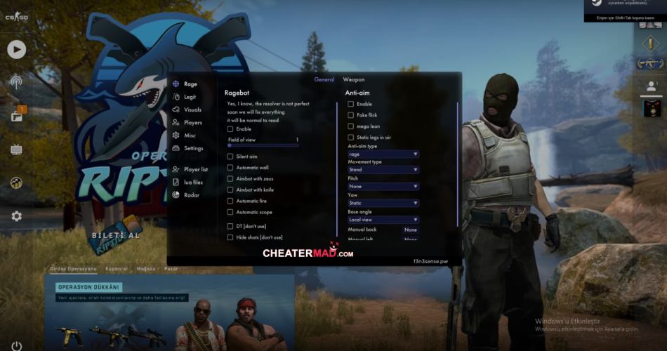 F3N3SENSE CSGO Cheat