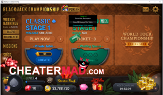 Blackjack Championship Trainer Cheat v1.0