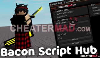 Bacon HUB Script Codes For Roblox | Contains 12 best Roblox Hacks Scripts