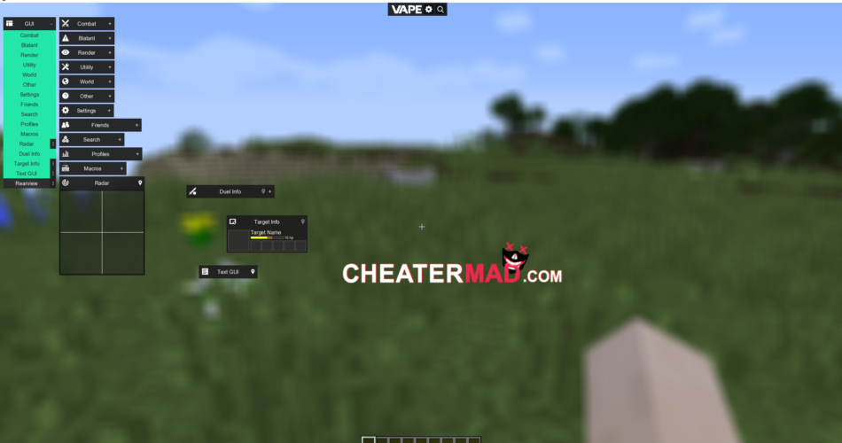 Minecraft Free Vape V4 Cheat Client 2022