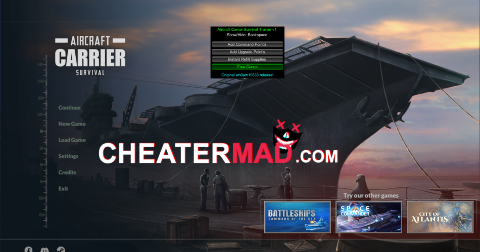 Aircraft Carrier Survival Trainer Cheat