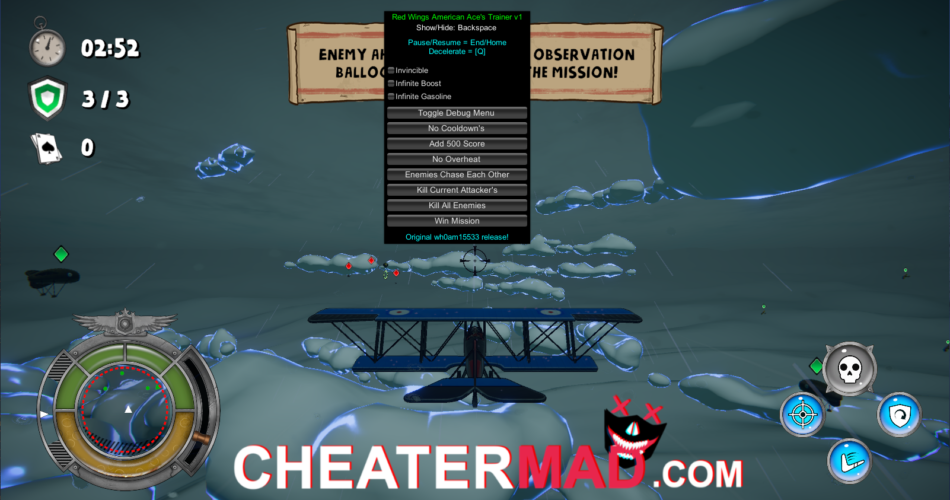 Red Wings American Aces Trainer Cheat