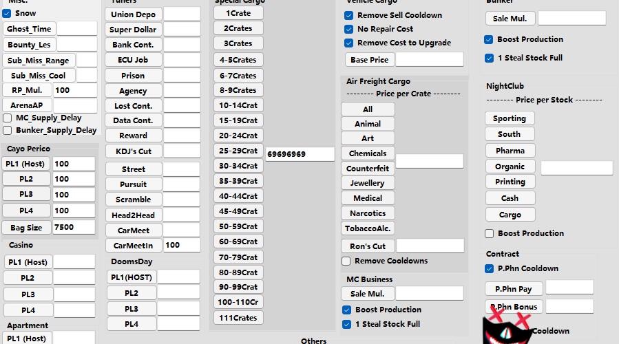GTA 5 Online Business Editor