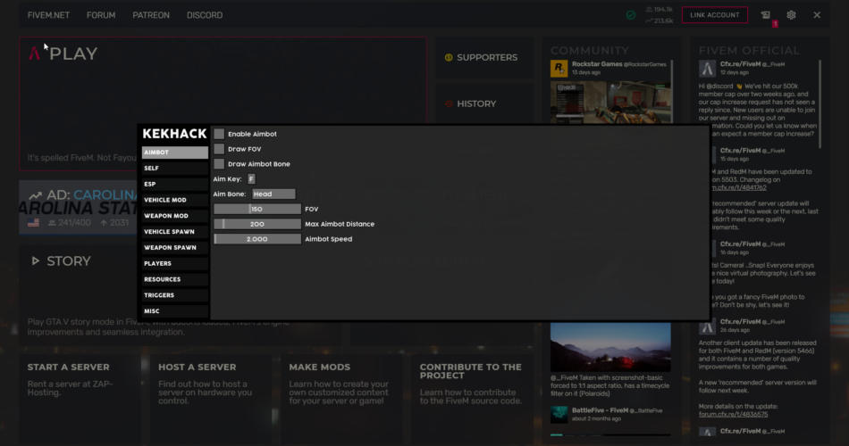 FiveM KEKHACK ESP Cheat