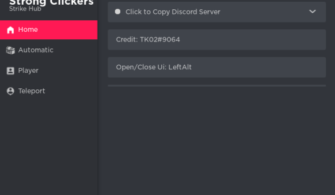 Strong Clicker Script Gui – Auto Sell, Auto Click, Auto Egg