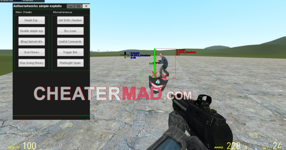 Garry's Mod AetherNetworks Cheat Menu