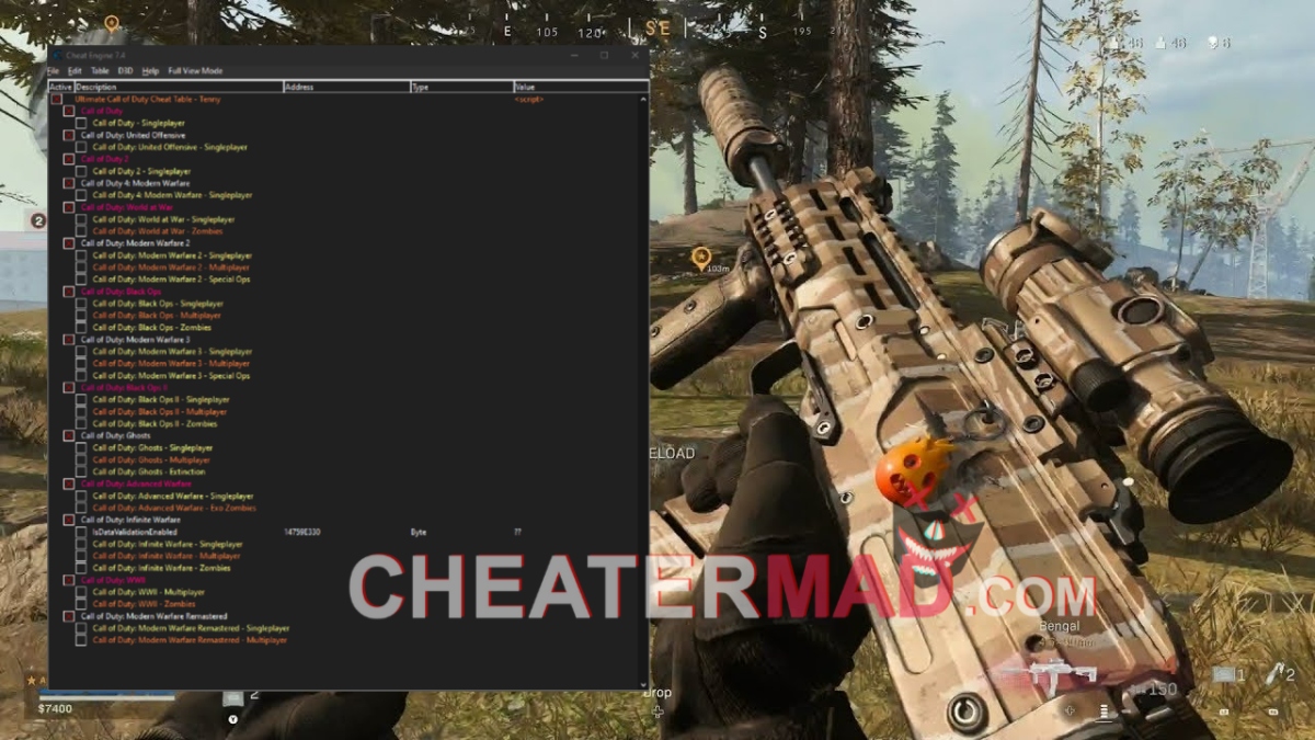 Release] Ultimate Call of Duty Cheat Table