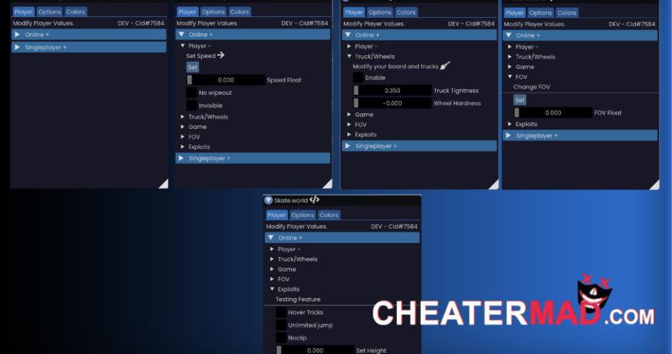 Skate 4 Free Cheat For PC | Skate 4 Internal Hack