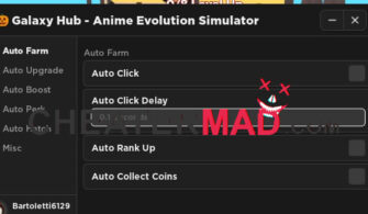 Anime Evolution Simulator Script | Auto Click Cheat , Auto Upgrade -2023