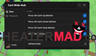 Cart Ride Into Rdite Script | Auto Press Carts Buttons Cheat , More! 2023