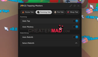 Tapping Masters Script | Auto Rebirth, Auto Click, Auto Mastery, And More Cheat -2023