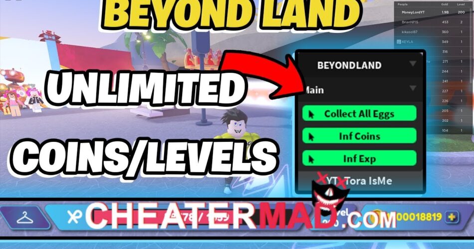 Roblox BEYONDLAND Script 2023 [Inf Coins, Collect All Eggs ...