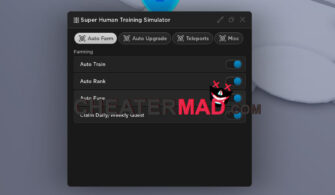Super Human Training Simulator Script | Auto Train, Auto Fuse, And More Cheat -2023