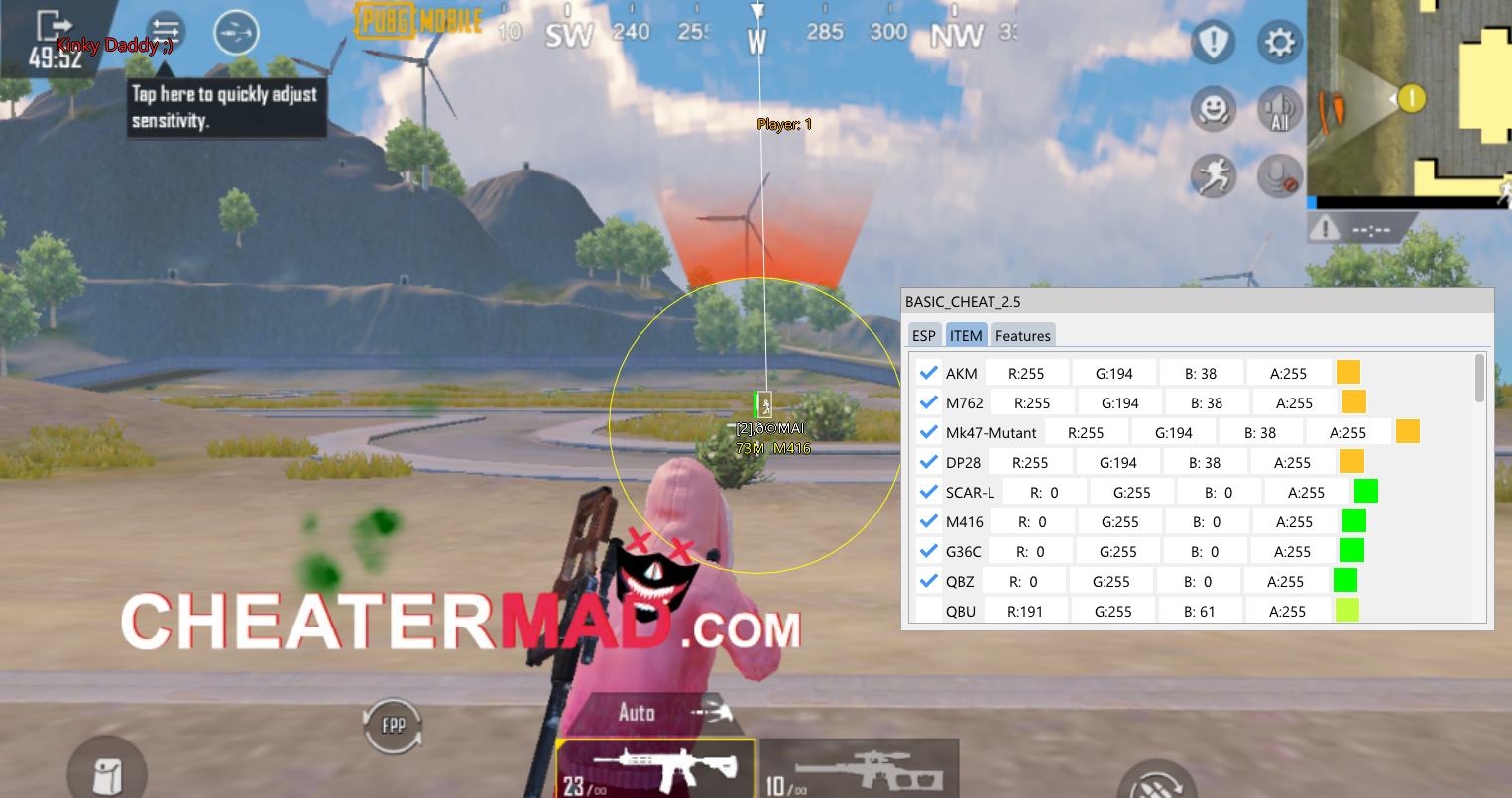 pubg mobile free hack aimbot, esp, magic bullet - 3.2.0 gameloop emulator cheat 1 pubg mobile free hack