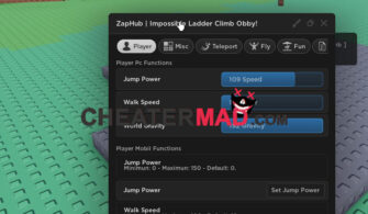 Imposible Ladder Climb Obby Script | Roblox Pastebin Cheat -2023