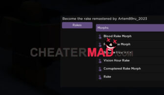 Become the rake remastered Script – Free Morphs Gui