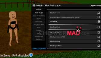 Blox Fruits DaHub Script | Roblox Auto Farm, Fast Attack and More Hack