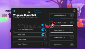Blade Ball W-azure Gui – Op Auto Farm and More Script 2024