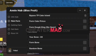Blox Fruits Annie Hub Script – Mobile Gui v2 | Autofarm and More Hack