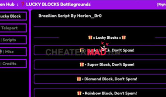 Lucky Blocks Harlen Hub Script | Mobile Gui (All Blocks)