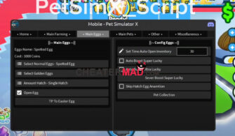 Pet Simulator X Blacktrap Mobile Script: Autofarm, AutoHatch and More