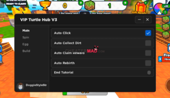 Click to Build Script: Mobile Turtle Hub Gui ( Autofarm and More!)