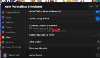 Arm Wrestle Simulator DenDenz Script: Roblox Mobile Autofarm and More Gui
