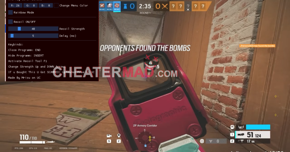 Rainbow Six Siege Legit NoRecoil Cheat