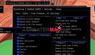 Doors BOBHUB Script: AutoFarm, FullBright and More! (Mobile)