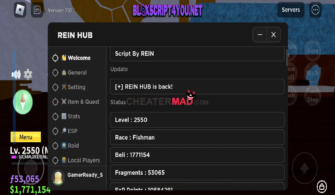 Blox Fruits Rein Hub Script: Roblox Auto Farm and More! (Mobile 2024)