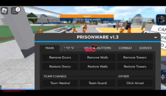 Prison Life PrisonWare Script: Roblox Mobile Gui v1