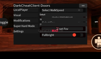 Doors DarkClient Script: Roblox Mobile Gui