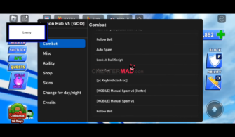 Blade Ball Lemon Hub Script: Roblox Mobile Gui (Auto Parry, Auto Dodge and More!)
