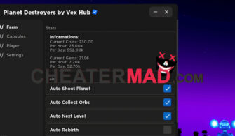 Planet Destroyers Script: Vex Hub Gui (Auto Farm and More!)