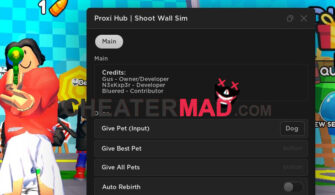 Shoot Wall Simulator Proxi Hub Script (Roblox Mobile Gui)