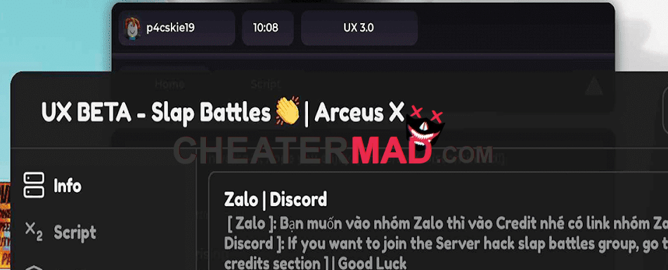 Slap Battles UX Beta Hub Script