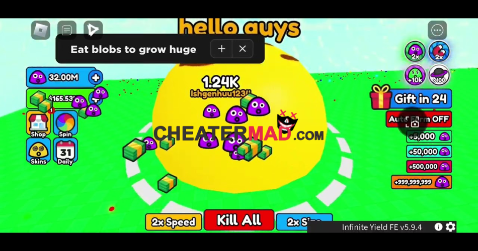 Eat Slimes to Grow Huge Script