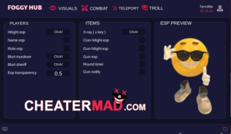 Foggy Hub Murder Mystery 2 Script – Aimbot, Esp & More Features!
