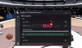 Radeon Hub Basketball Legends Script – Tp To Ball, Auto Shoot Gui