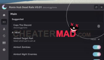 Ronix Hub Dead Rails Script – Aimbot Gui