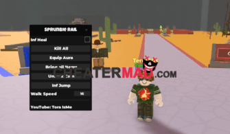 Sprunbie Rail Script – Mobile Kill All, Player Features Gui