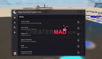 Kagu Hub War Tycoon Script – Auto Crate Farm, Auto Buy, Aimbot