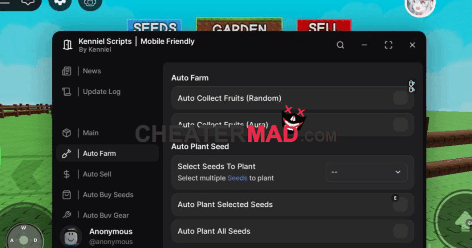 Kenniel Hub Grow a Garden Script