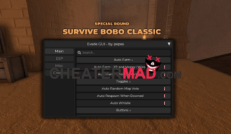 Pepes Hub Evade Script – Full Bright, Auto Farm, Esp