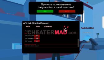 Criminal Tycoon Script – Auto Farm, Esp