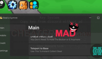 Steal a Gymrot Script – Teleport To Base, inf Jmp