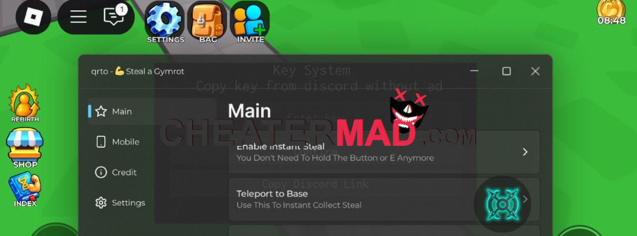 Steal a Gymrot Script