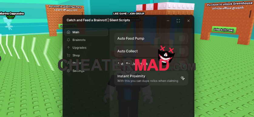 catch and feed a brainrot scripts and hacks - auto click to food pump, auto lasso spam, teleport to seller 7 catch and feed a brainrot scripts and hacks