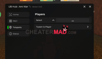 Ant War Script – Teleports, Hitbox Gui